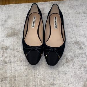 Karl Lagerfeld black flats